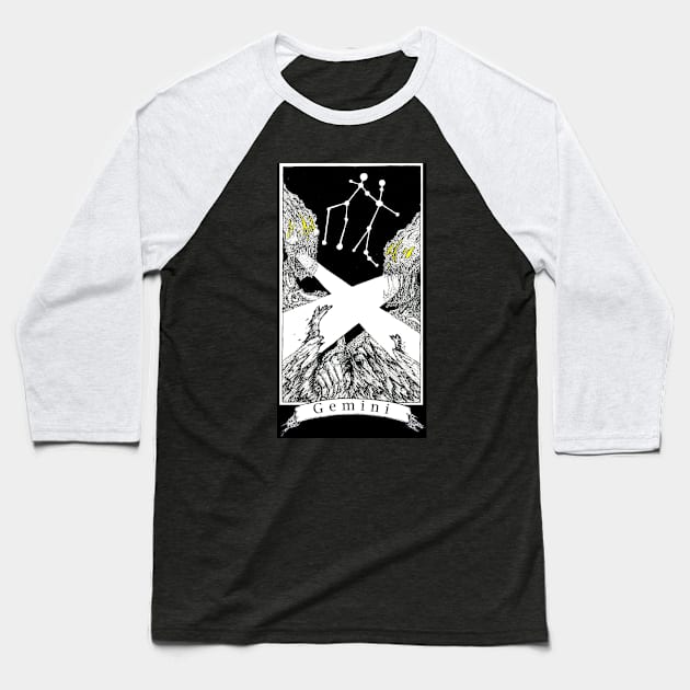 Gemini - The Zodiac Retrograde Baseball T-Shirt by WinslowDumaine